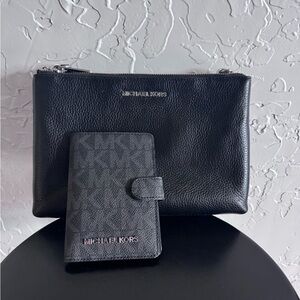 Michael Kors Adele double zip crossbody bag set